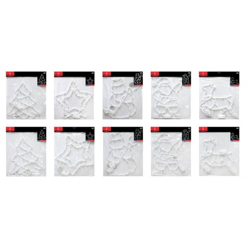 Led Silhouette window light B/O 24 leds..Assorted