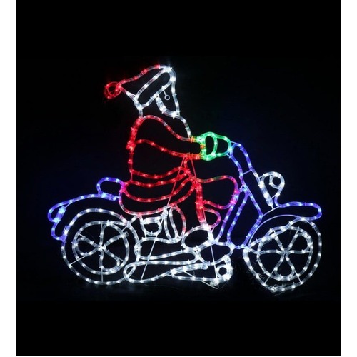 LED Santa on Motorbike