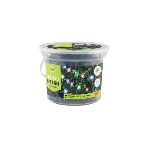 300 Solar Net Lights Multi Colour