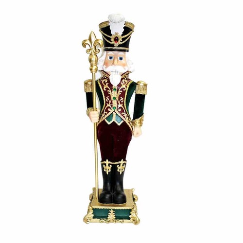 Green & Burgundy Nutcracker