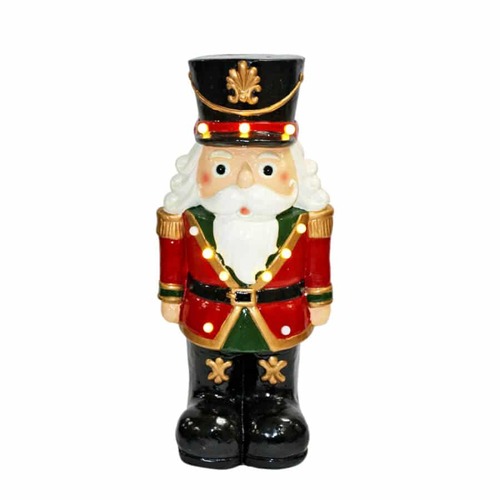 68cm Nucracker Red & Green with LEDS