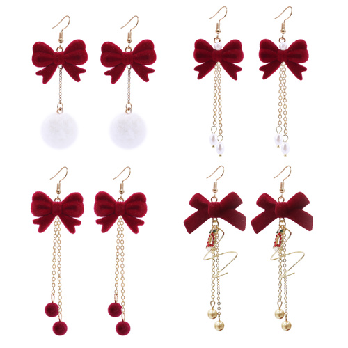 Velvet Bow Earrings