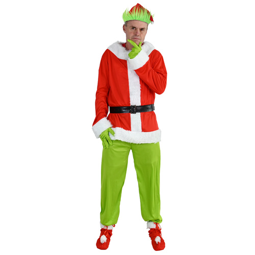 Mean Green Costume Adults 8pc