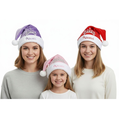 Princess Santa Hat With Tiara 