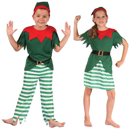 Elf Summer Costume 5pc Adults