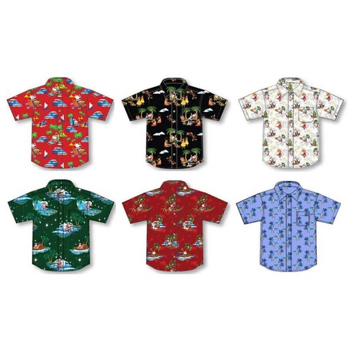 Christmas Hawaiian Shirts Adults 6 Assorted