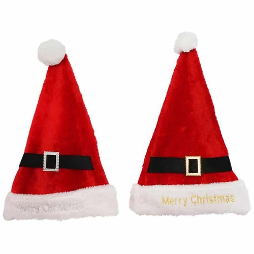 Santa Hat with Belt 2 Assorted