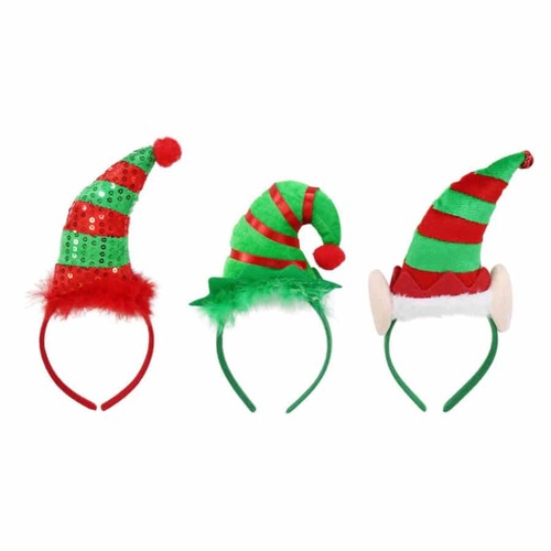 Headband Elf Hat Asst..