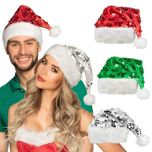 Santa Hat Sequin Circles Asst..