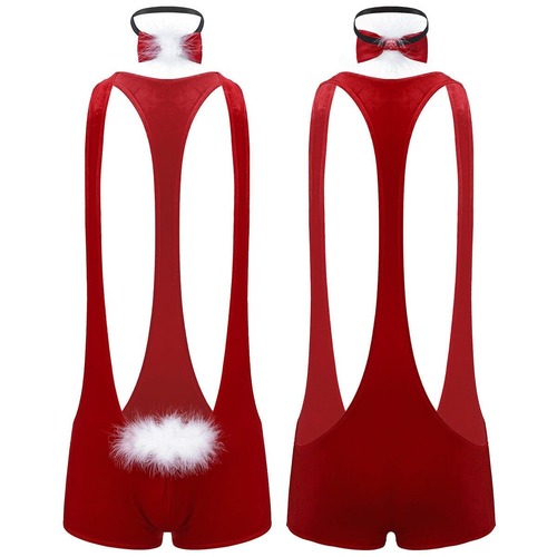 Santa Wrestling Suit w/Bow Tie Gift Box ..