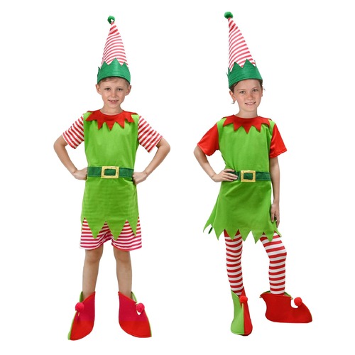 Elf Summer Costume Girl/Boy 5pc