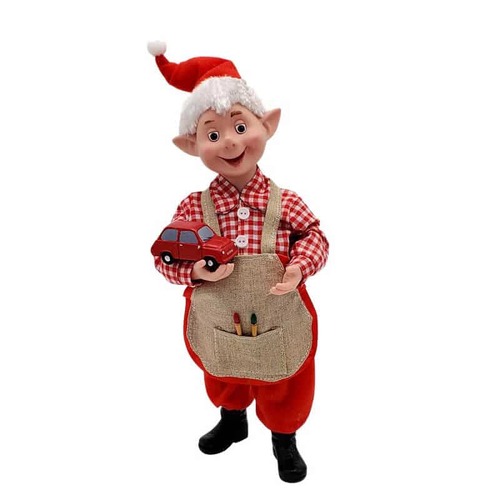 30cm Standing Elf Car