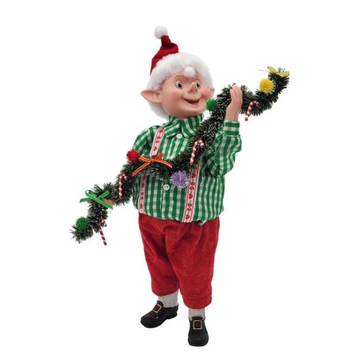 30cm Elf with Garland