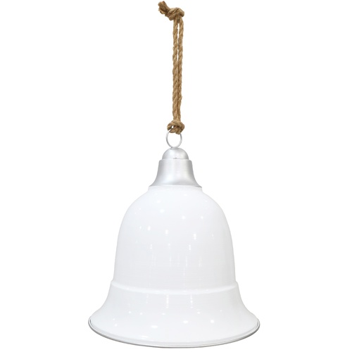 Jumbo Bell Glossy White 41cm