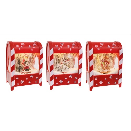 LED Musical Snowing Mini Postbox