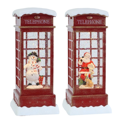 Glitter Swirl Music Snowy Phone booth 