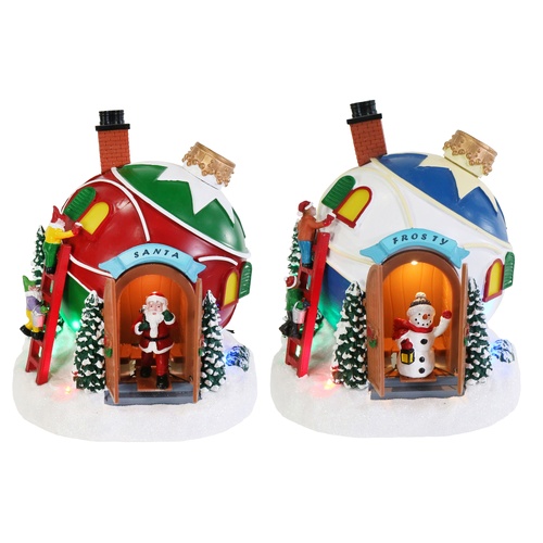 LED Musical Bauble House