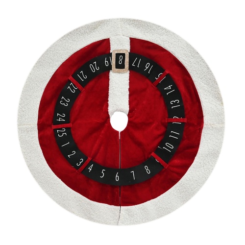 Tree Skirt Christmas Count Down 105cm