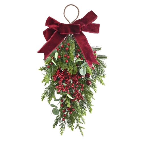 Mixed Foliage Berry Burgundy