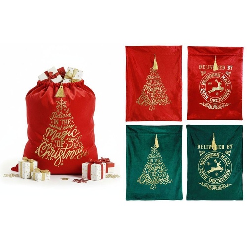 Deluxe Velvet Christmas Sack 62x80cm 