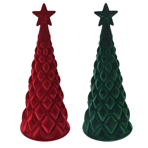 Flocked Table Tree 25cm