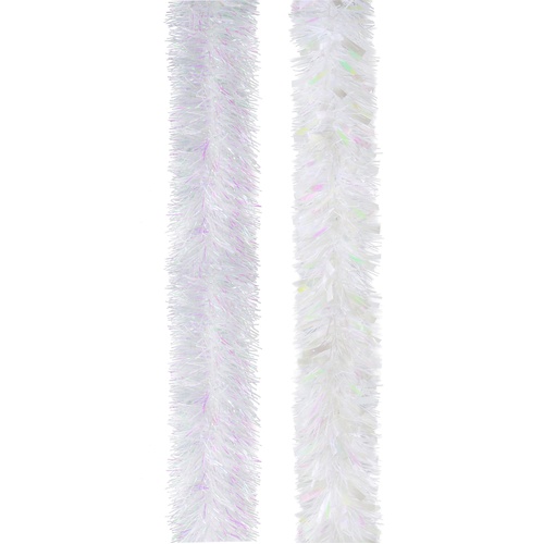 Tinsel Iridescent White 2m 
