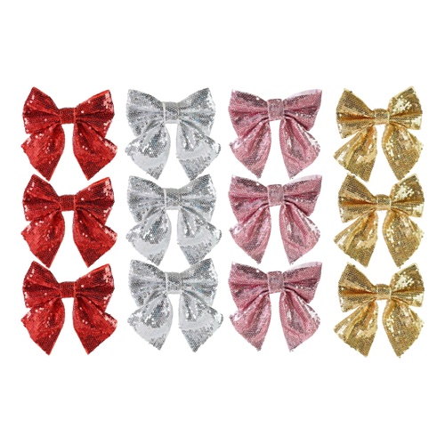 Bow Sequins 3pk 
