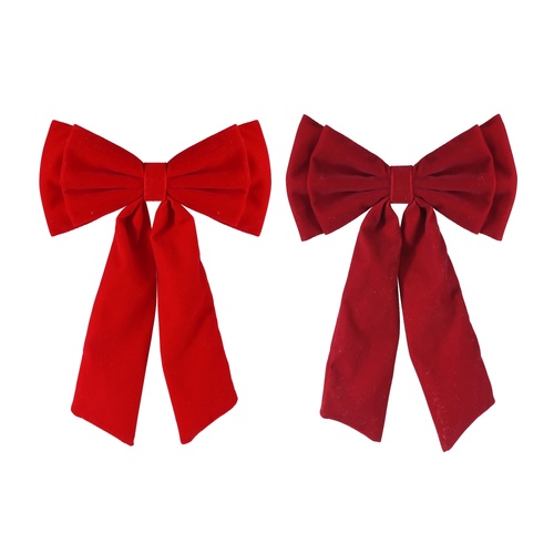 Flocked Double Bow
