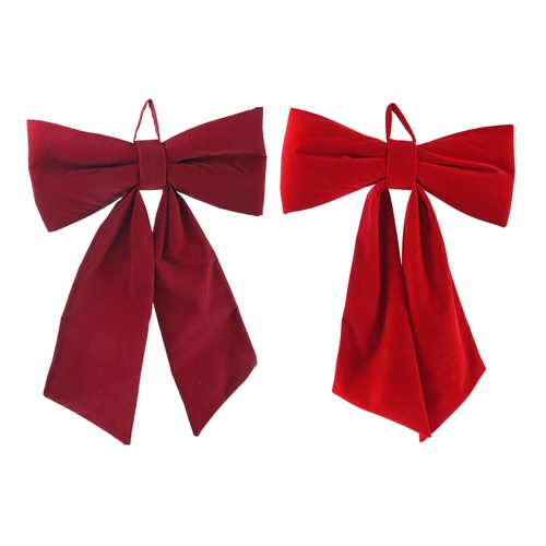 Flocked Bow