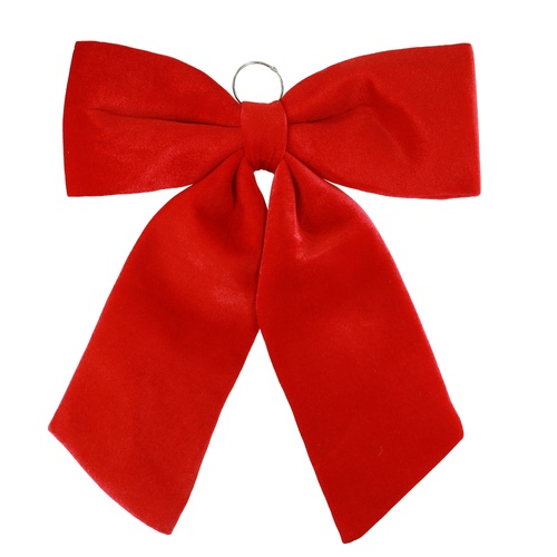 Velvet Bow XL Red