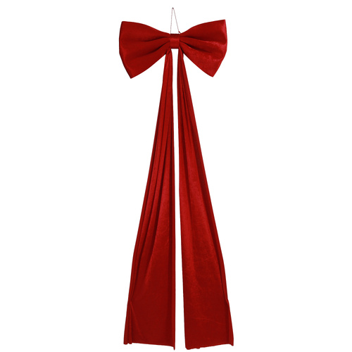 Velvet Bow 190cm Red