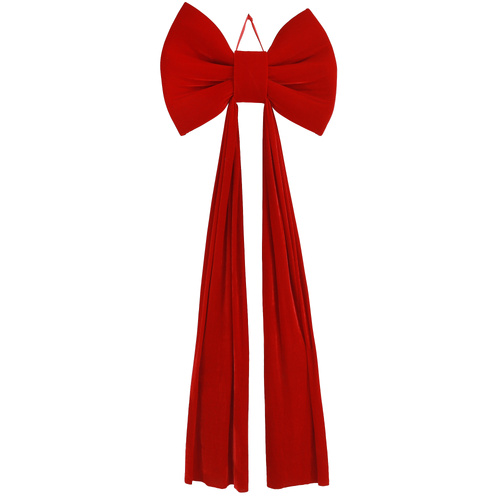 Giant Velvet Bow Red