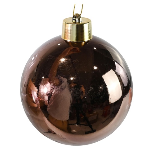 Bauble Shiny 20cm Mocha