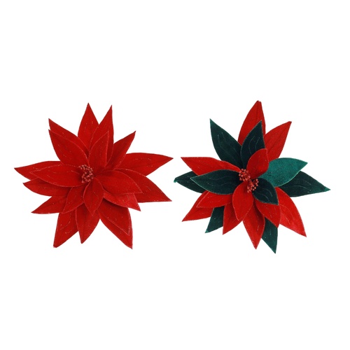 Classic Poinsettia Stem 47cm 
