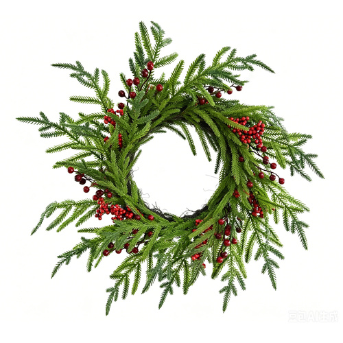 Wreath Pine Berry 56cm