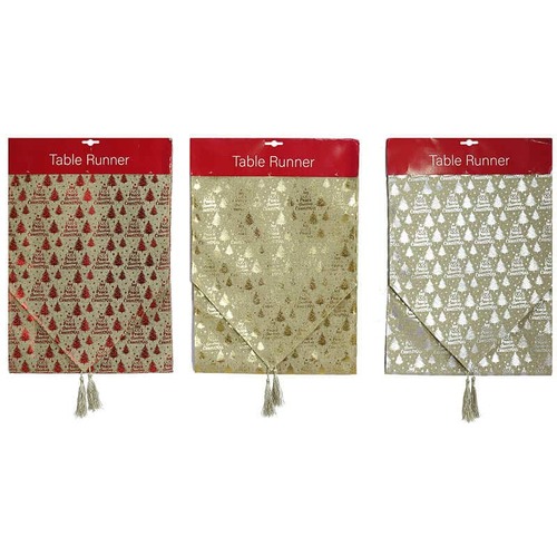 Runner Vintage Foil 180cm 3 Assorted