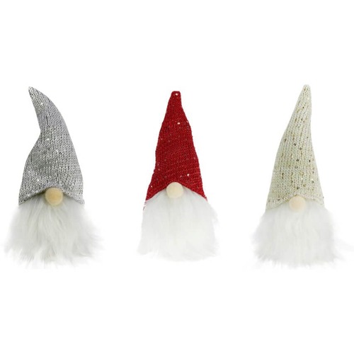 Gnome Knitted Hat 25cm Asst..