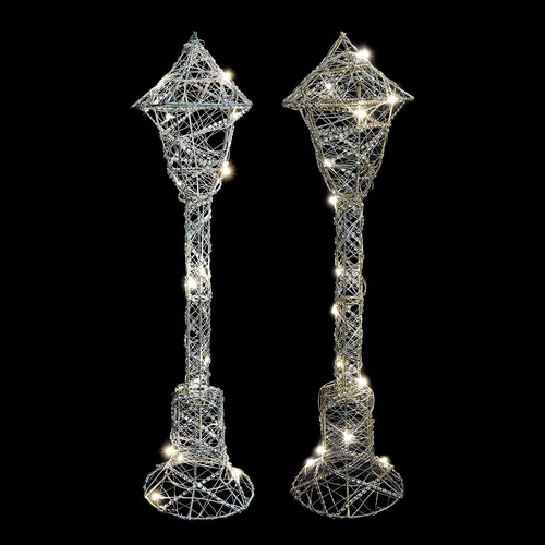 LED Metallic Wire Table Lamp 50cm Asst..