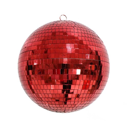 Bauble Mirror 30cm Red..