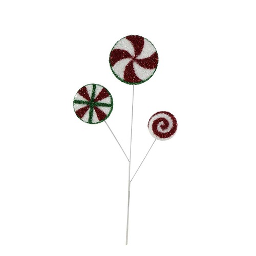 Triple Tinsel Lollipop Stem 67cm..