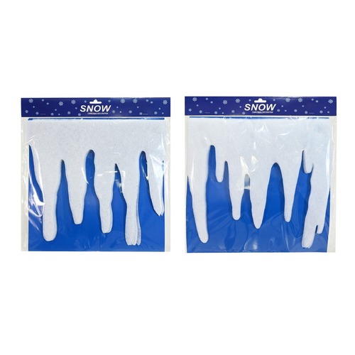 Artificial Snow Fringe White 2m Asst