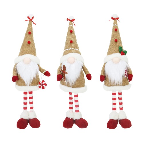 Gingerbread Gnome Standing 57cm Asst
