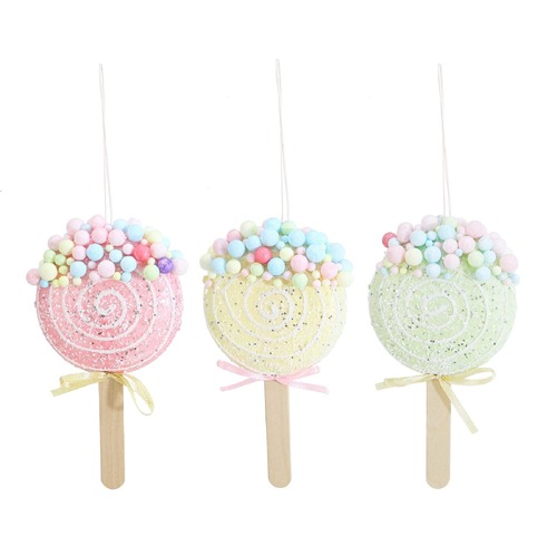 Hanging Sherbert Icecream 15cm Asst