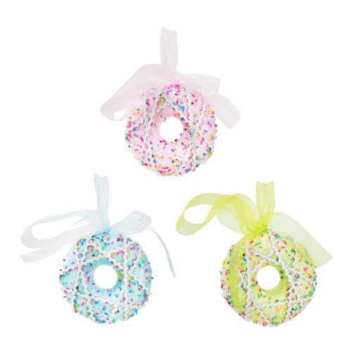 Hanging Sprinkles Donut 10cm Asst