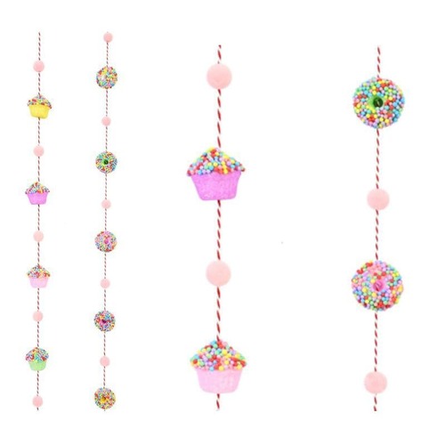 Rainbow Sweets Garland 2m Asst