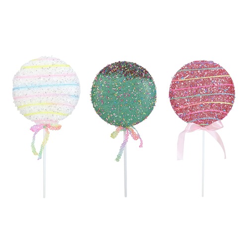Mega Sugar Lollipop Stick 33cm Asst