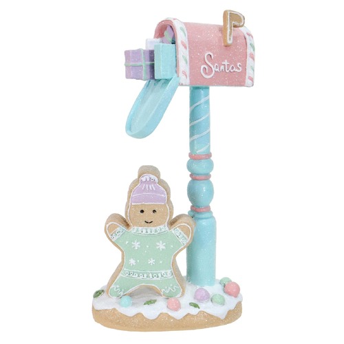 Macaron Resin Gingerbread Mailbox