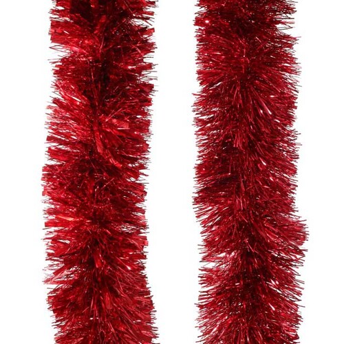 Tinsel 3m Chunky Fine & Mixed Red