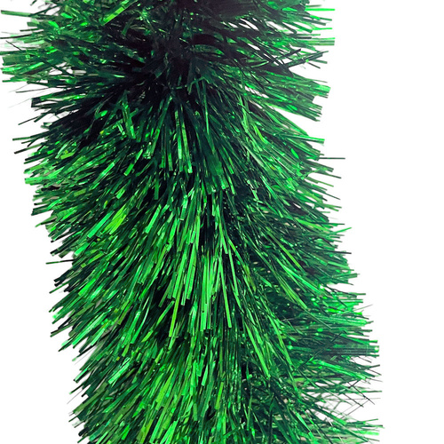 Tinsel 3m Chunky Mixed Green