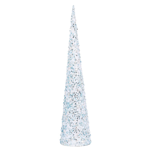 Glitter Cone Tree Blue - Small